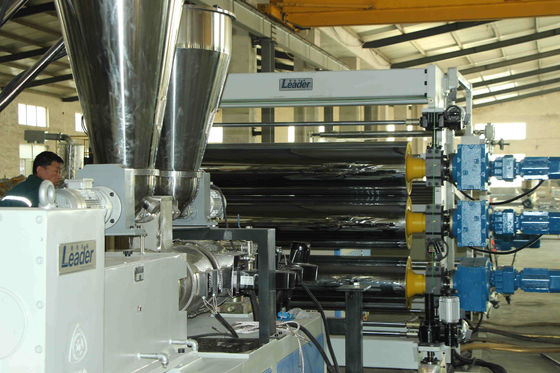 Polymer Sheet Co Extrusion Single Screw Extruder , PE Sheet Extruder Machine Improving Rigidity