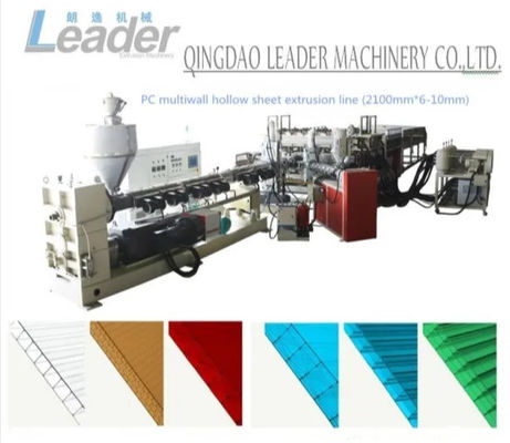 350kg/H Multiwall Hollow Profile Sheet Extrusion Line