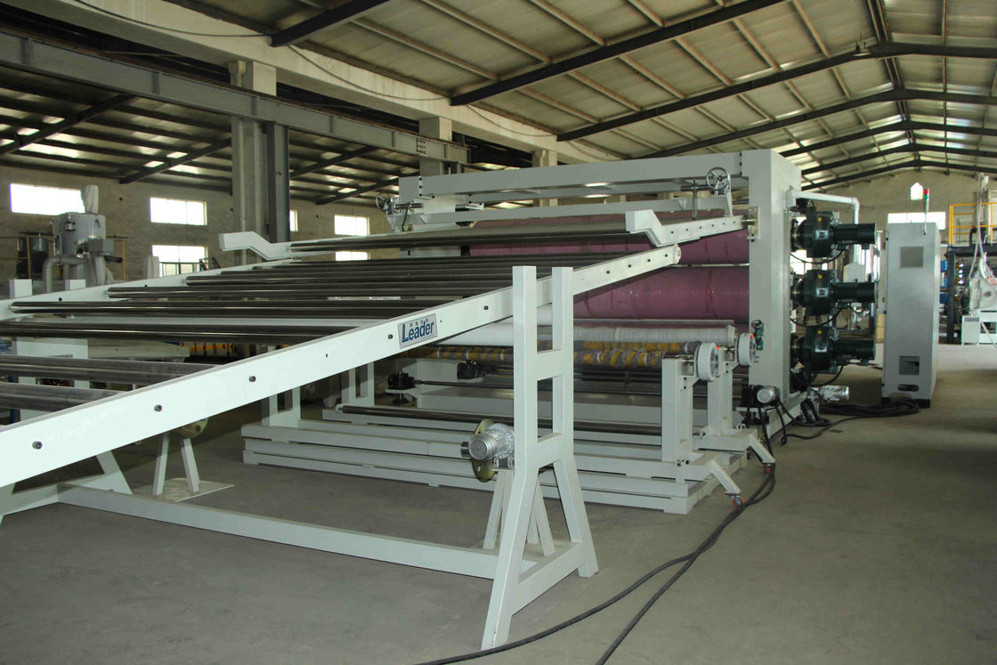 450kg/h PP PS Sheet Extrusion Line Excellent Plasticization Easy Operation