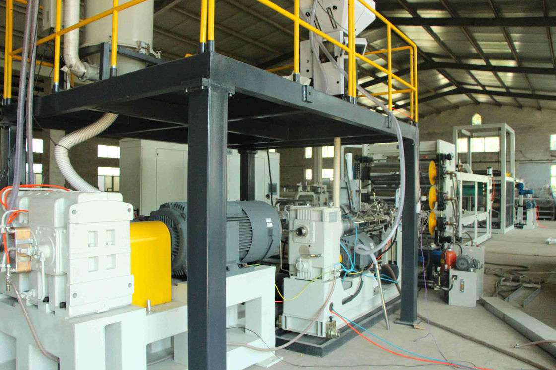 250 - 450kw PMMA HIPS ABS Sheet Extrusion Line For Bathtub Sanitary Tubes