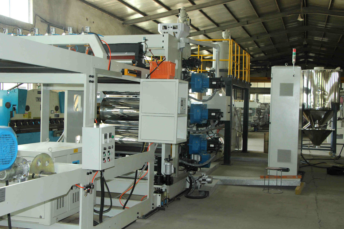 1100mm PP PS Sheet Extrusion Machine Single Screw With Four Position Winder