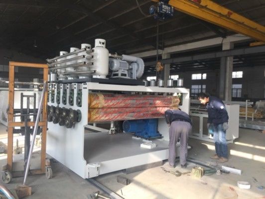 Polycarbonate Roofing Hollow Profile Sheet Extrusion Line With High Efficiency Sginle Screw Extruder